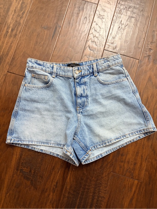 Zara Pants - Zara Light Blue High-Rise Denim Shorts